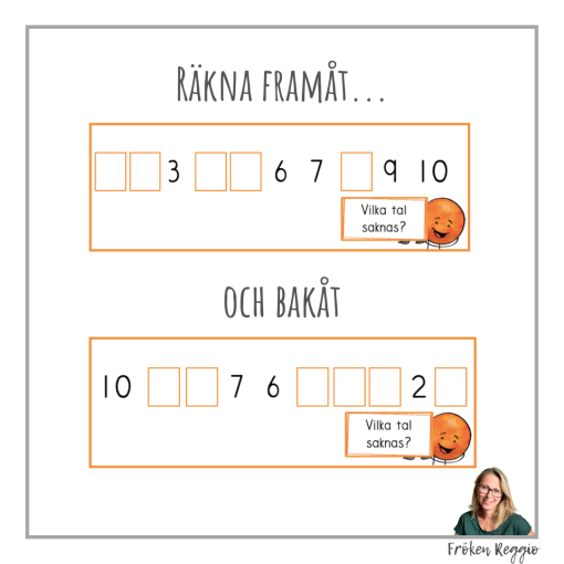 Räkna framåt och bakåt