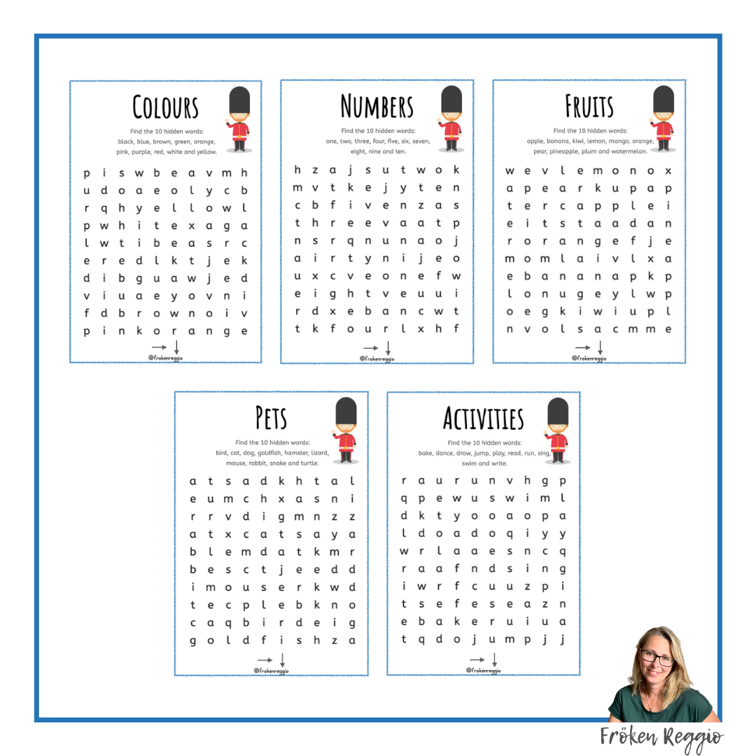 Engelska 1 - Word Search