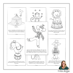 Läs och färglägg – Cirkus - bild 2