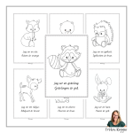 Läs och färglägg med enkla texter – Nivå 1 – Skogsdjur - bild 2