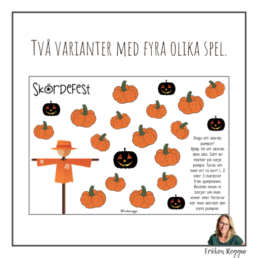 Tänk strategiskt - spel med hösttema