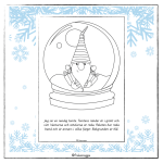 Läs och färglägg snökulan - bild 2