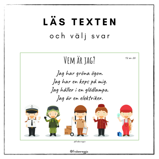 Vem är jag - yrken