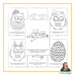 Läs och Färglägg – Påskugglor - bild 2