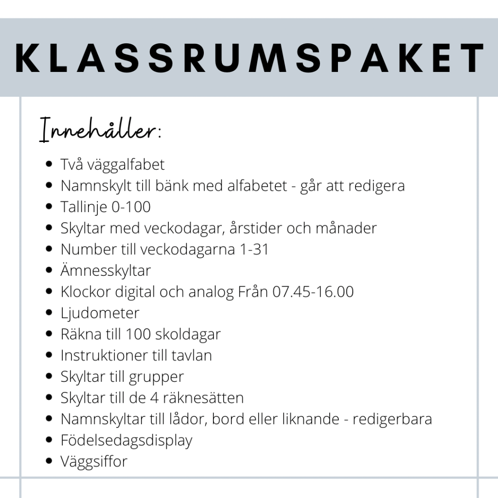 klassrumspaket