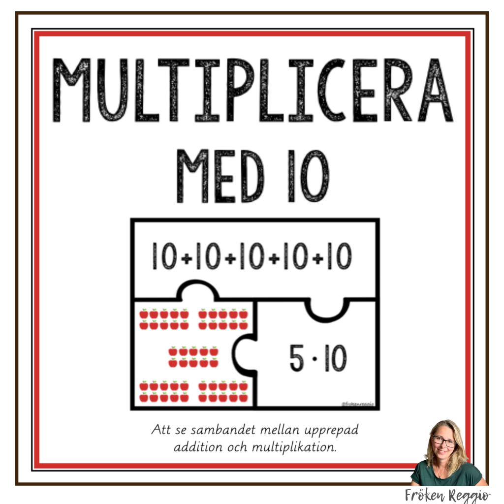 Multipikationspussel 10:ans tabell