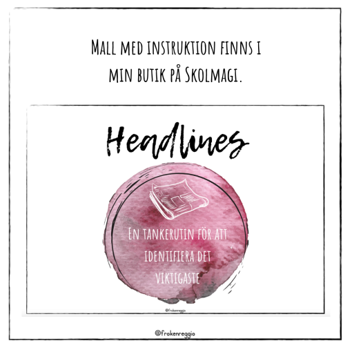 Headlines - Visible Thinking rutin