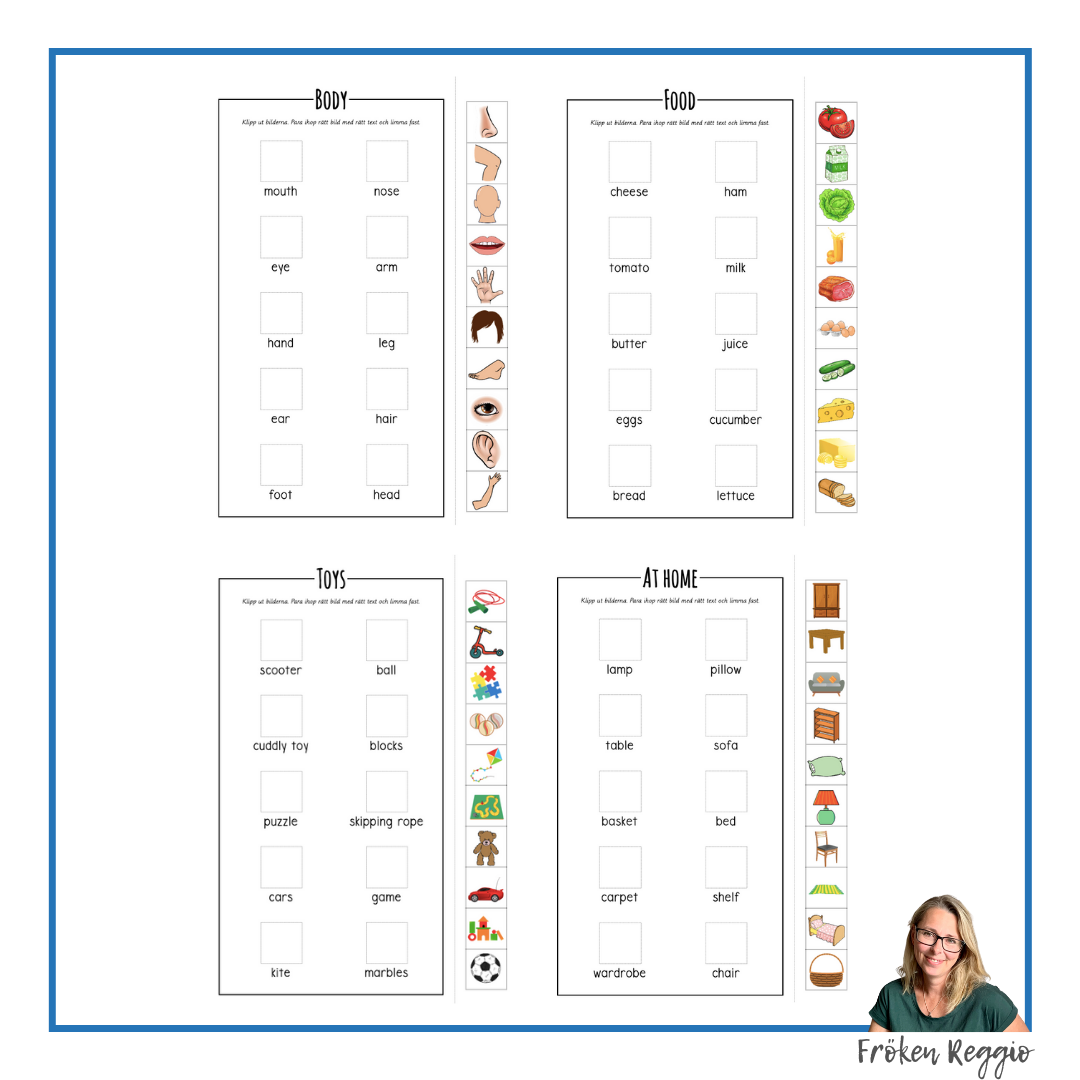 "Läs och hitta" - Engelska ord 2