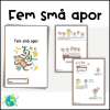 Fem små apor