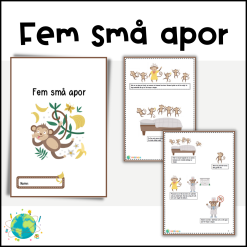 Fem små apor
