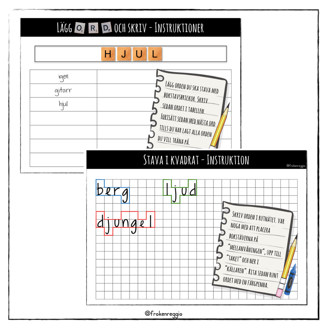 Träna på att stava J-ljudet