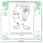 Läs och färglägg julmonster - bild 3