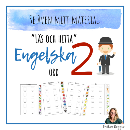"Läs och hitta" - Engelska ord