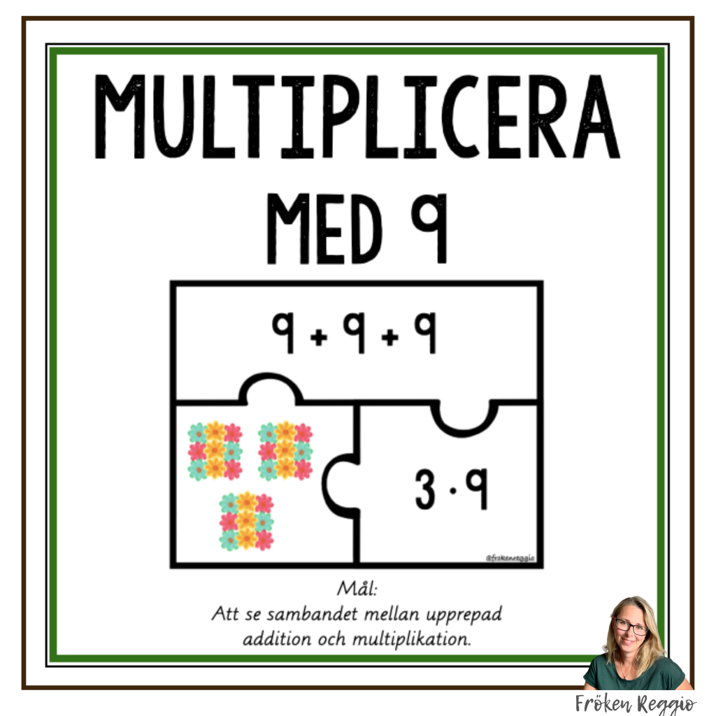 Multipikationspussel 9:ans tabell