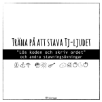 Träna på att stava TJ-ljudet - bild 1