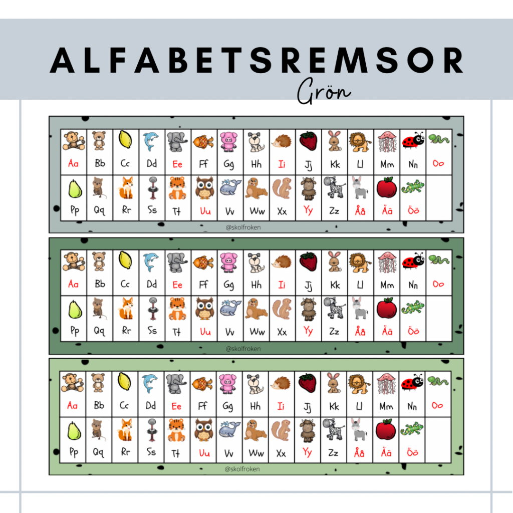 Alfabetsremsor