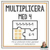 Multipikationspussel 4:ans tabell