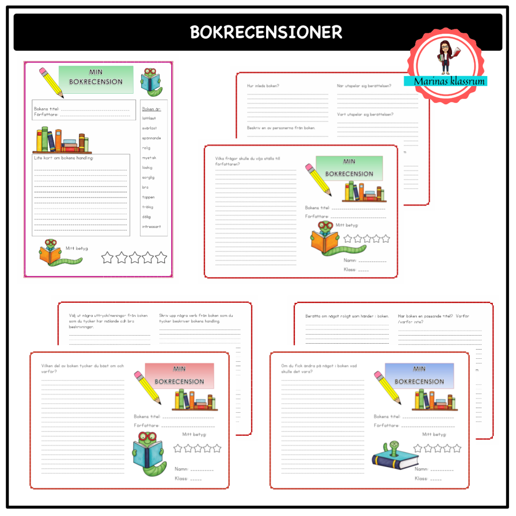 Bokrecensioner 3 olika häften + boktips