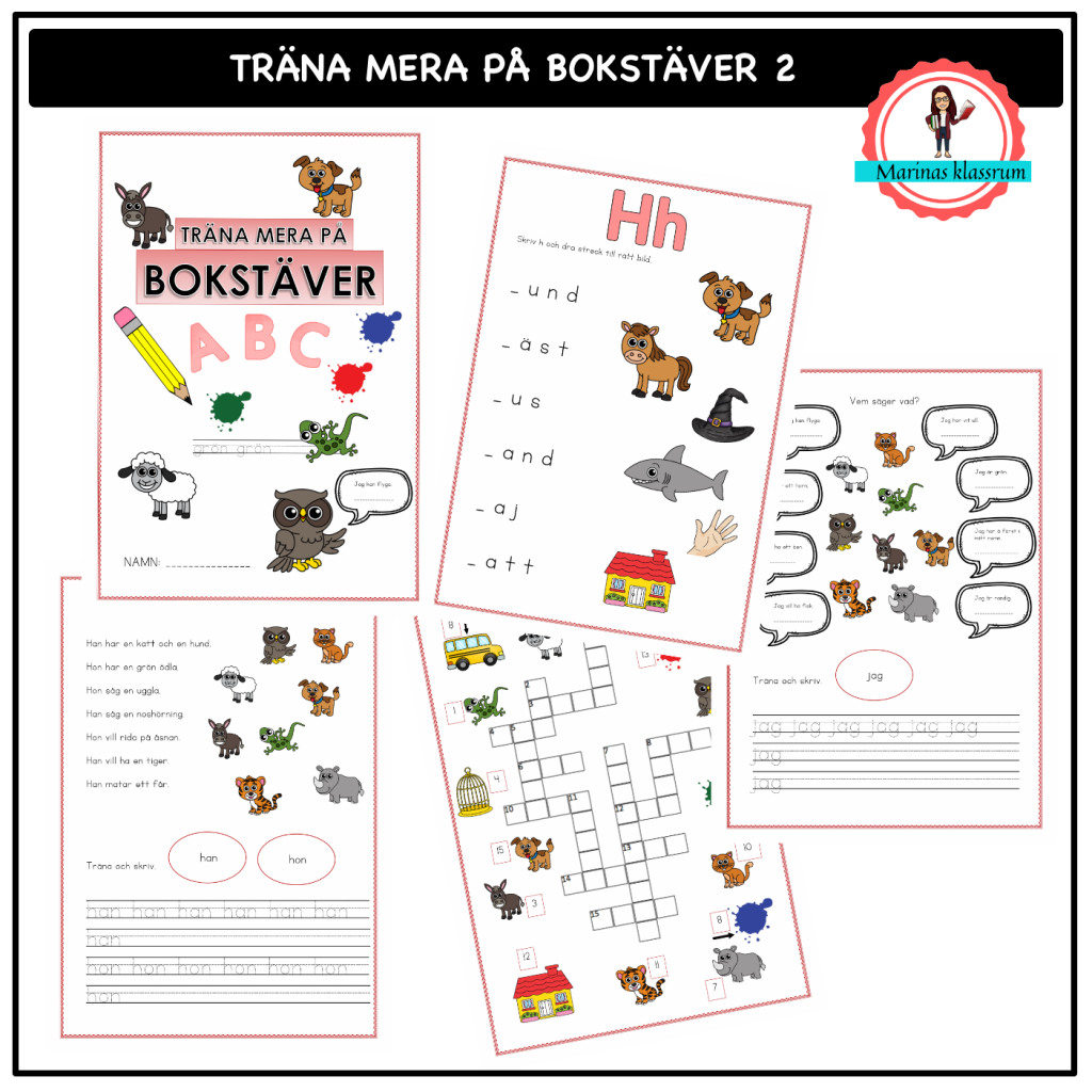 Extra uppgifter vid bokstavsinlärning del 2