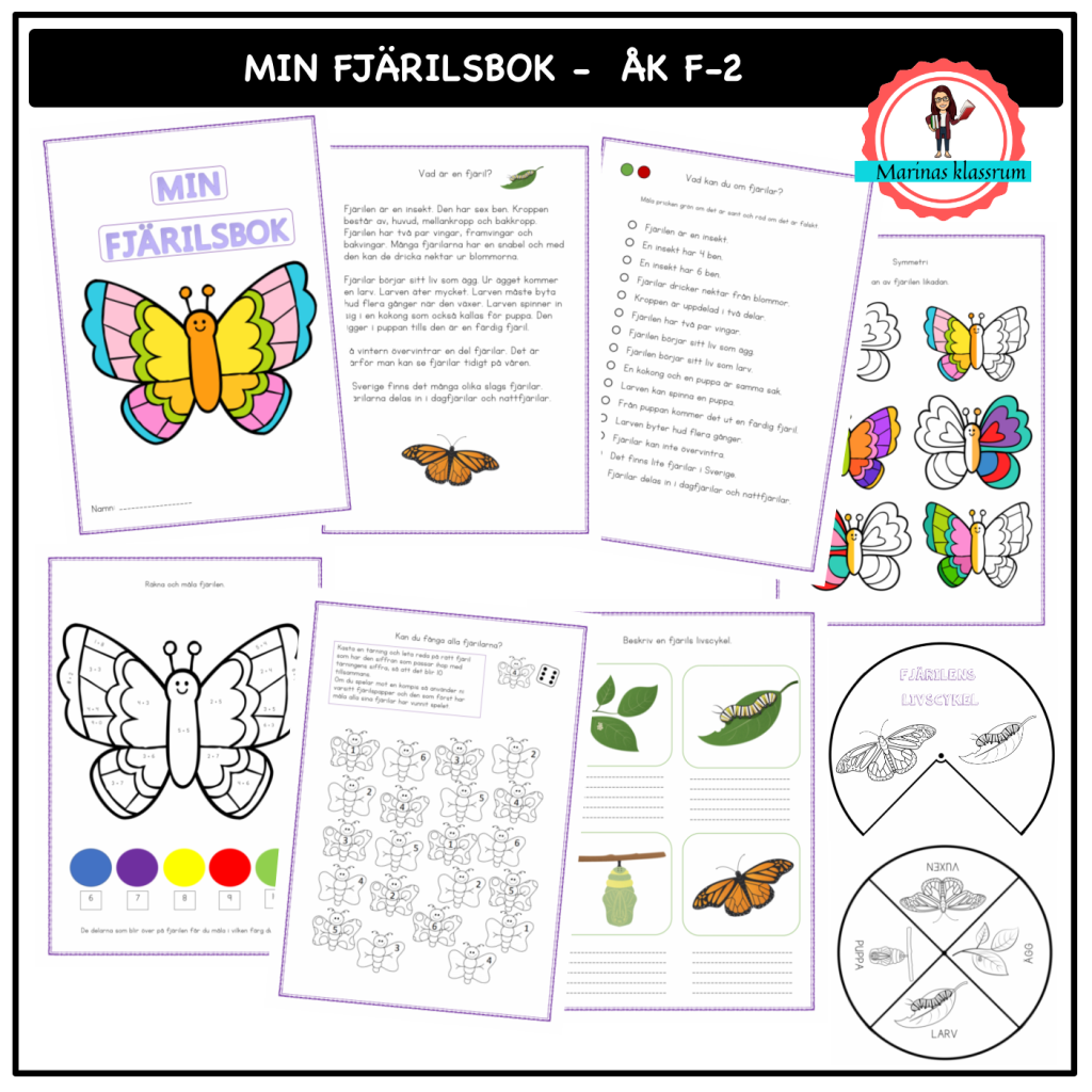Min fjärilsbok åk F-2