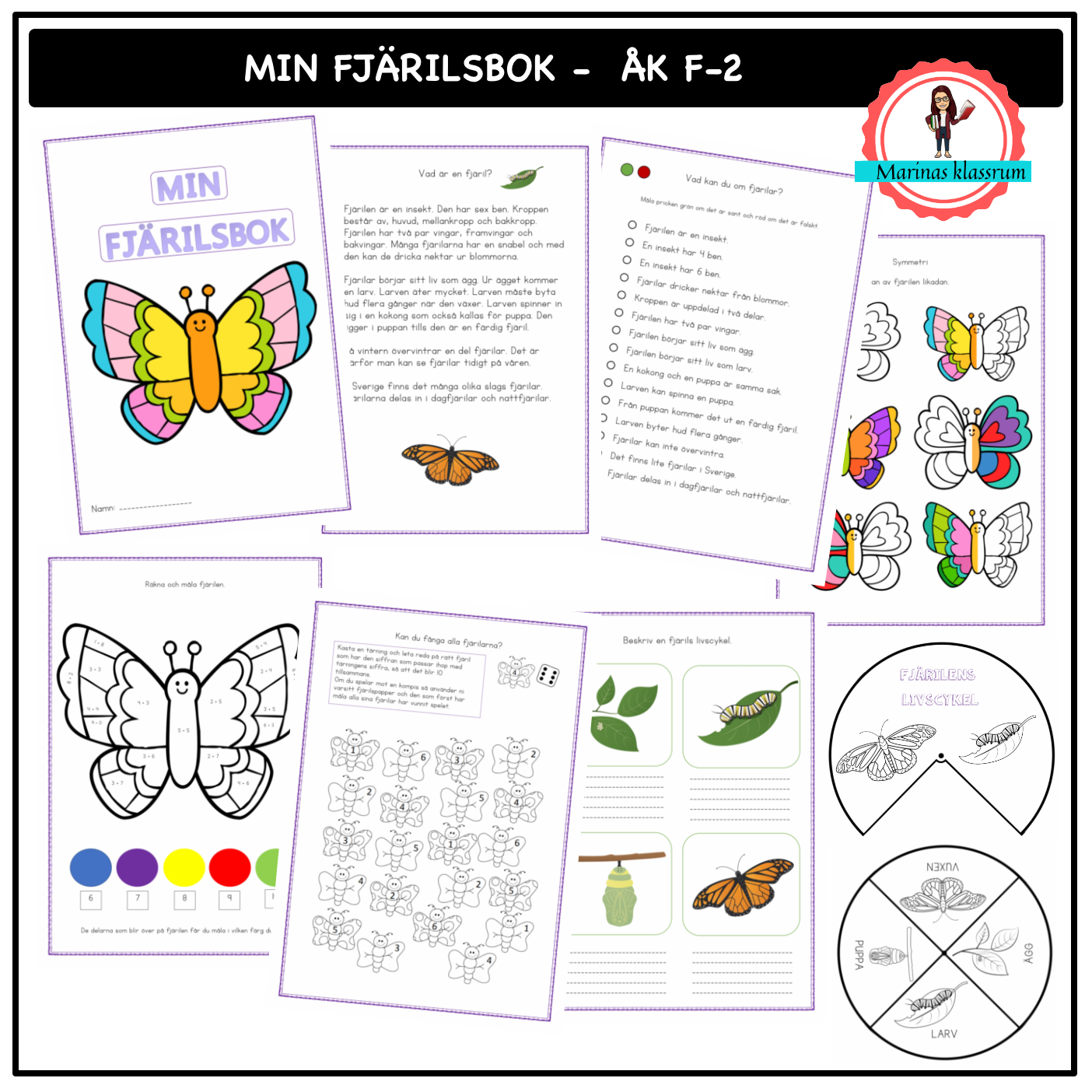 Min fjärilsbok åk F-2
