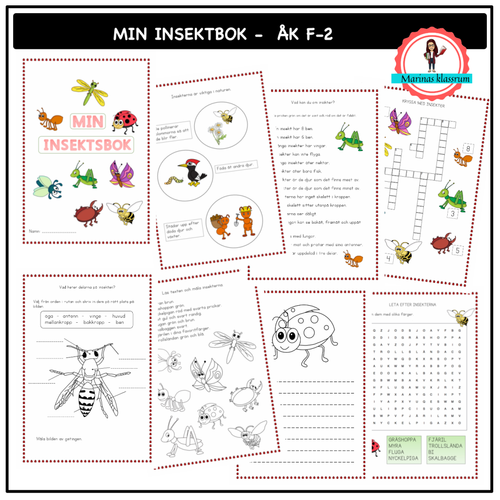 Min bok om insekter åk F-2