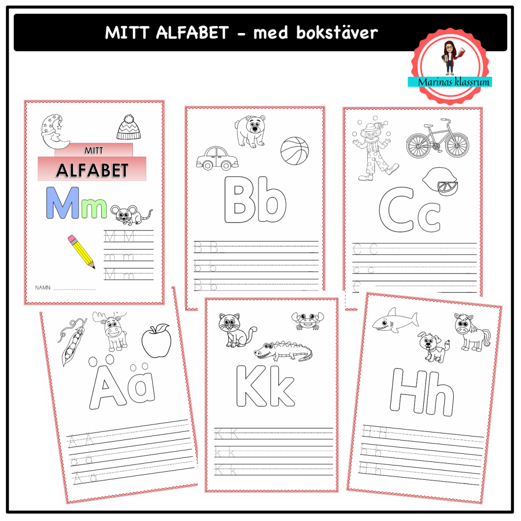 Mitt alfabet med bokstäver