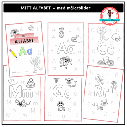 Mitt alfabet med målarbilder