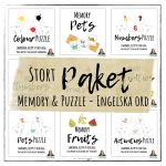 Engelska paket med memory och pussel - bild 1