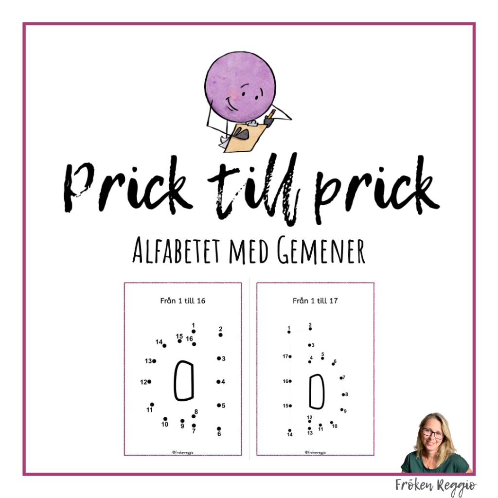 Prick till prick – Alfabetet gemener