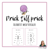 Prick till prick - Alfabetet versaler