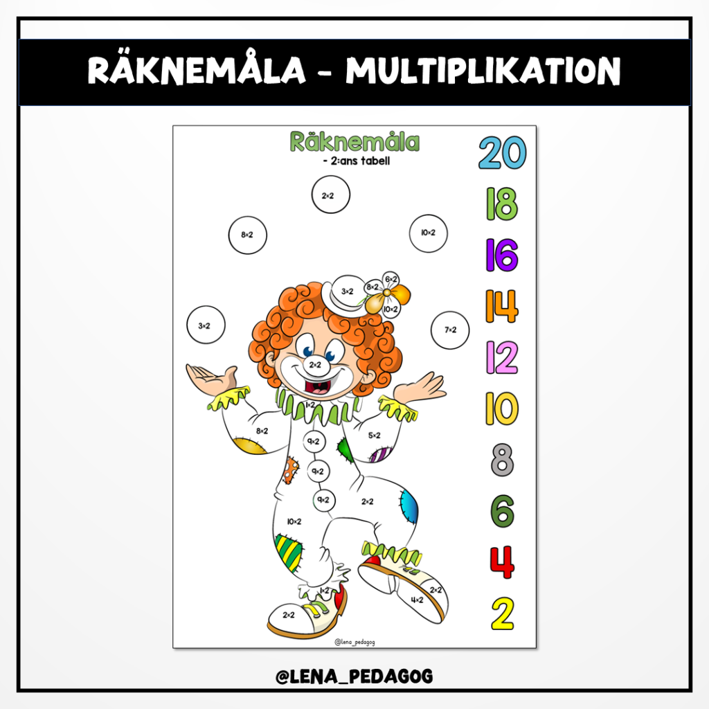 Räknemåla – multiplikation