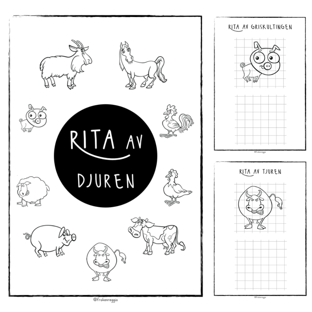 Rita av bondgårdsdjuren