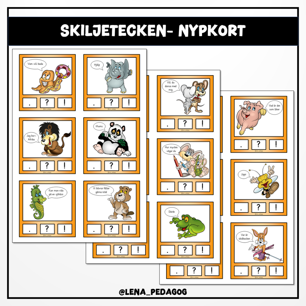 Skiljetecken – nypkort