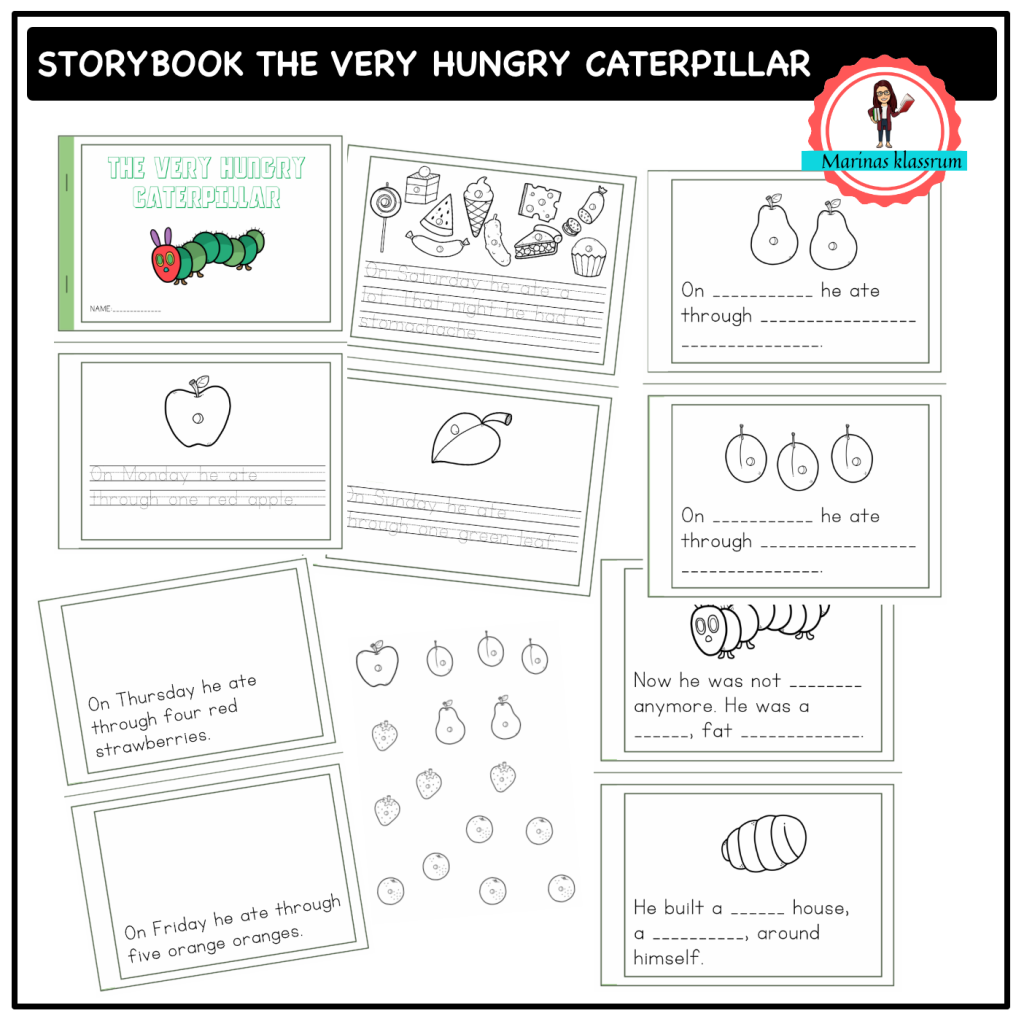 The very hungry caterpillar – gör din egen saga