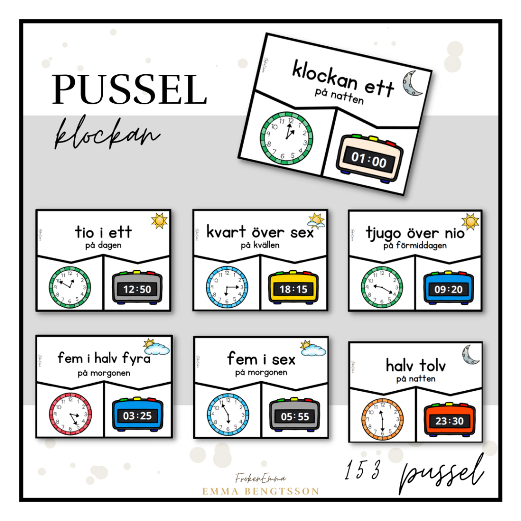 Pussel – klockan