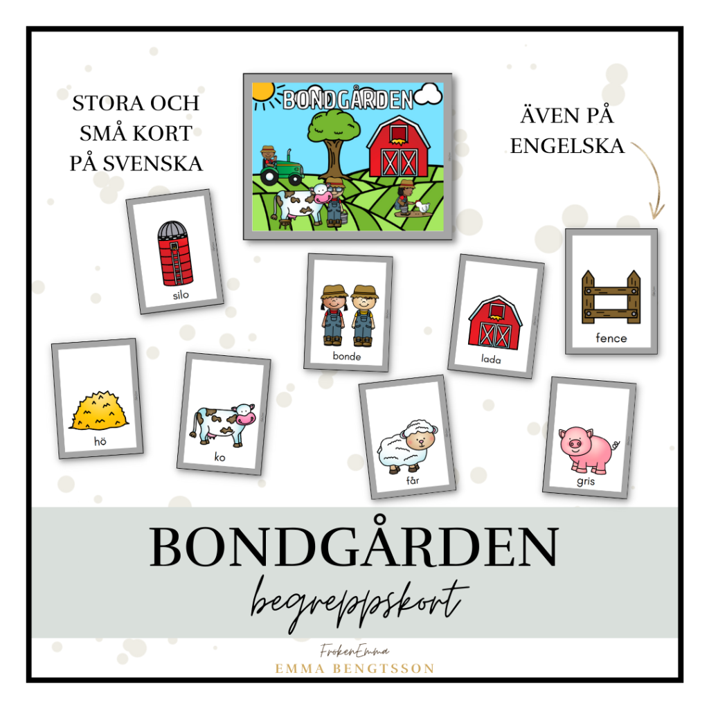Bondgården begreppskort