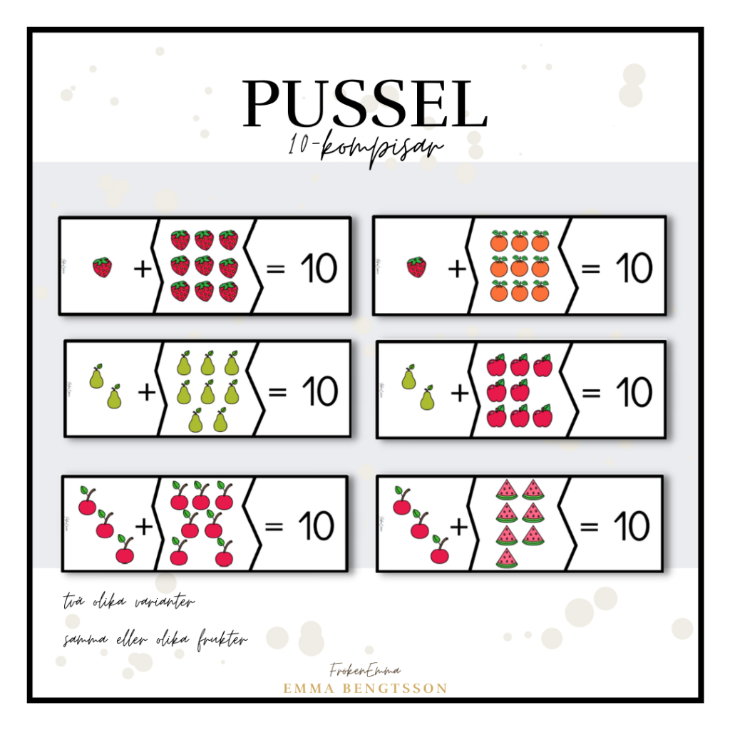 Pussel – 10 kompisar