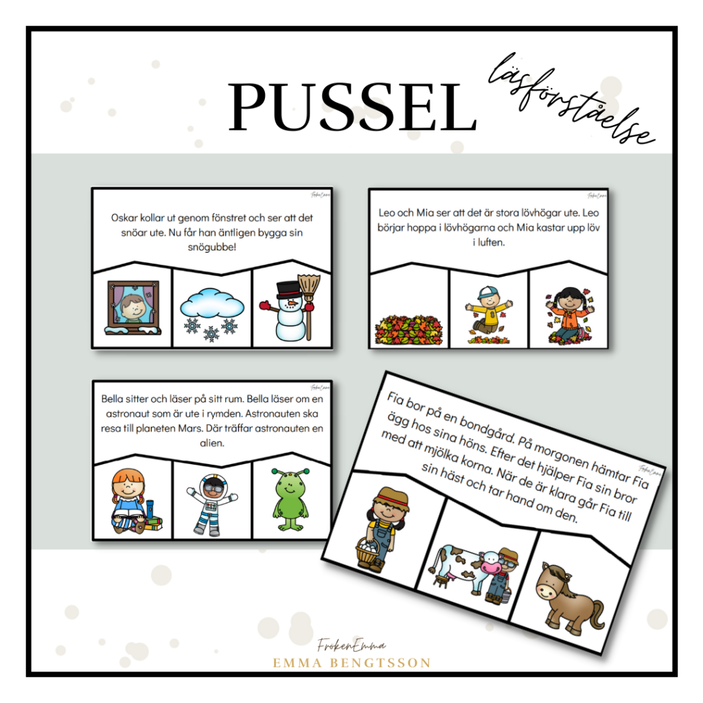 Pussel – läsförståelse