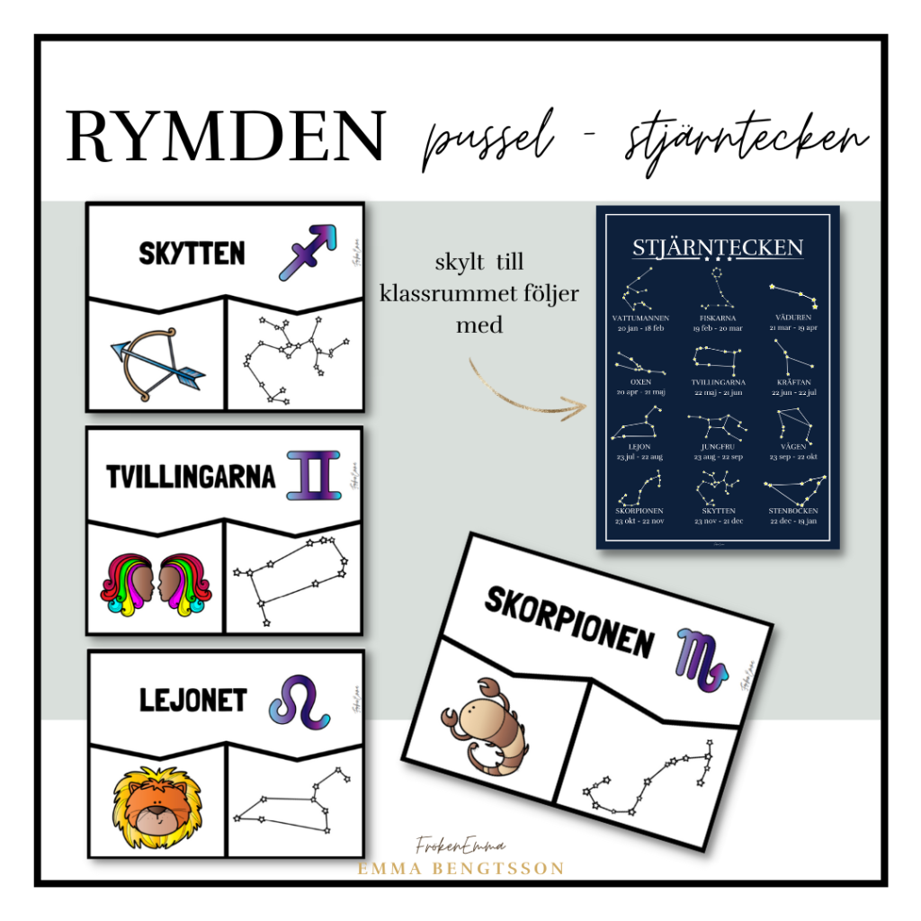 Rymden pussel stjärntecken