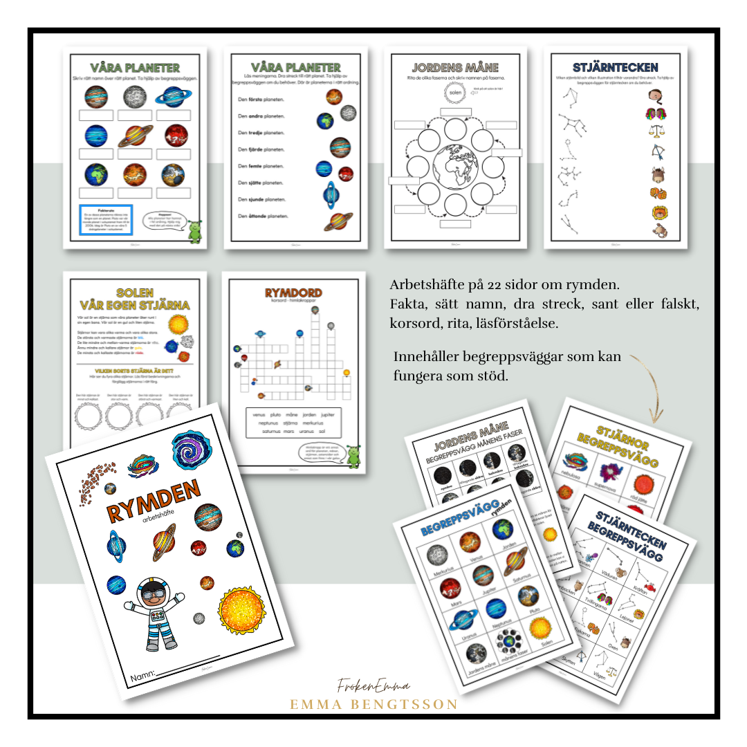 Rymden arbetshäfte