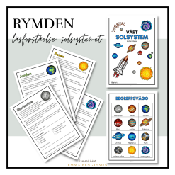 Rymden häfte - läsförståelse solsystemet