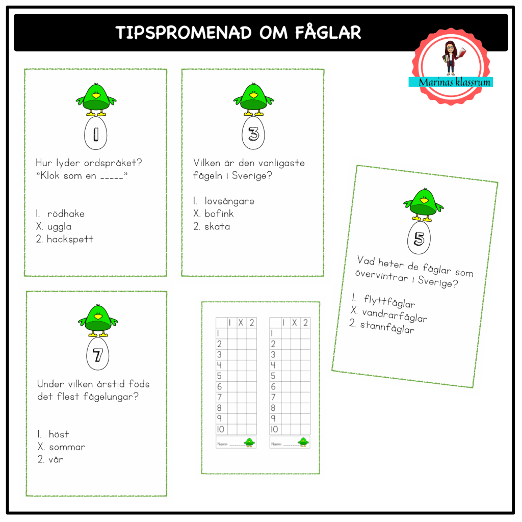 Tipspromenad om fåglar