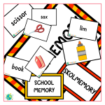 Skola – Ordförståelse, Vocabulary och Memory - bild 4