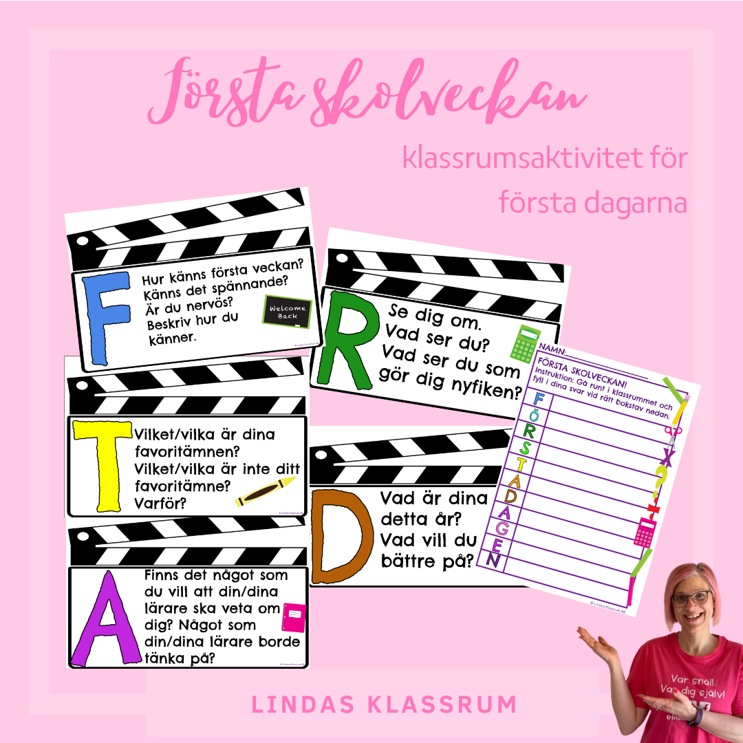 Första skolveckan aktivitet