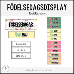 Födelsedagsdisplay (bubbelgum)