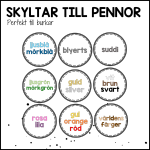Skyltar till pennburkar - bild 1