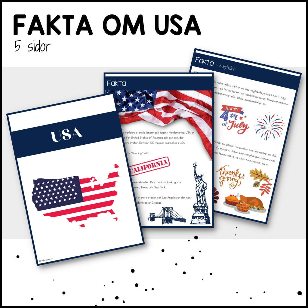 USA – faktahäfte