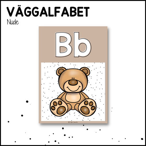NUDE: väggalfabet