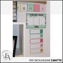 Bubbelgum: Räkna 100 / 200 / 300 skoldagar